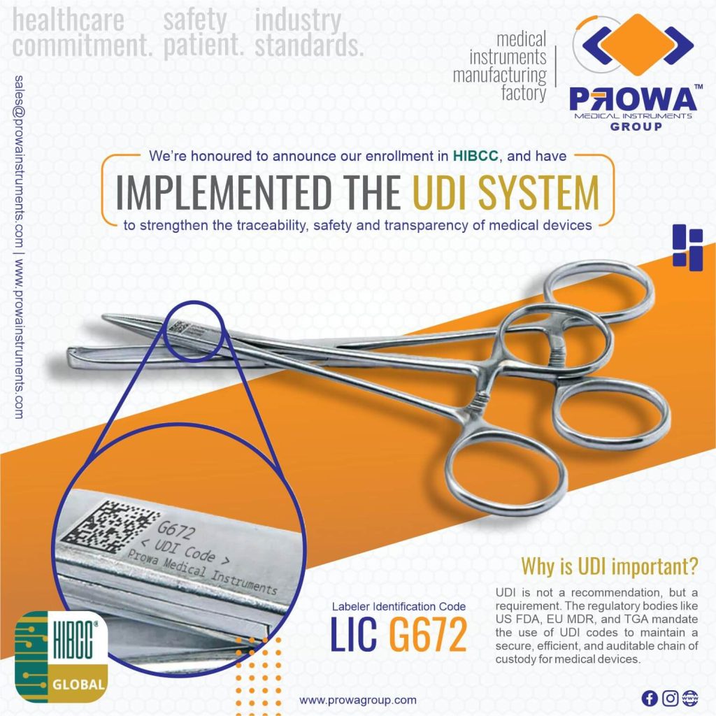 UDI Code - Prowa Medical Instruments